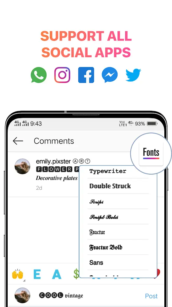 Fonts for Instagram screenshot 3
