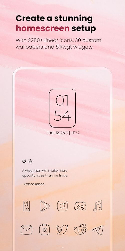 Vera Outline Black: Icon Pack screenshot 2