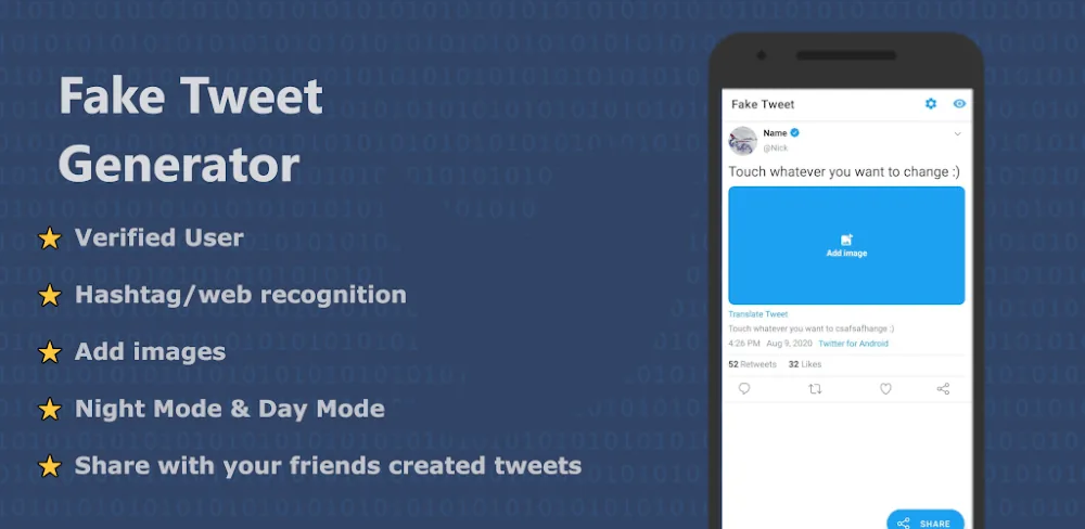 Fake Tweet screenshot 1