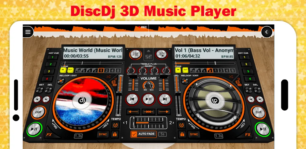 DiscDj 3D Music Player screenshot 1