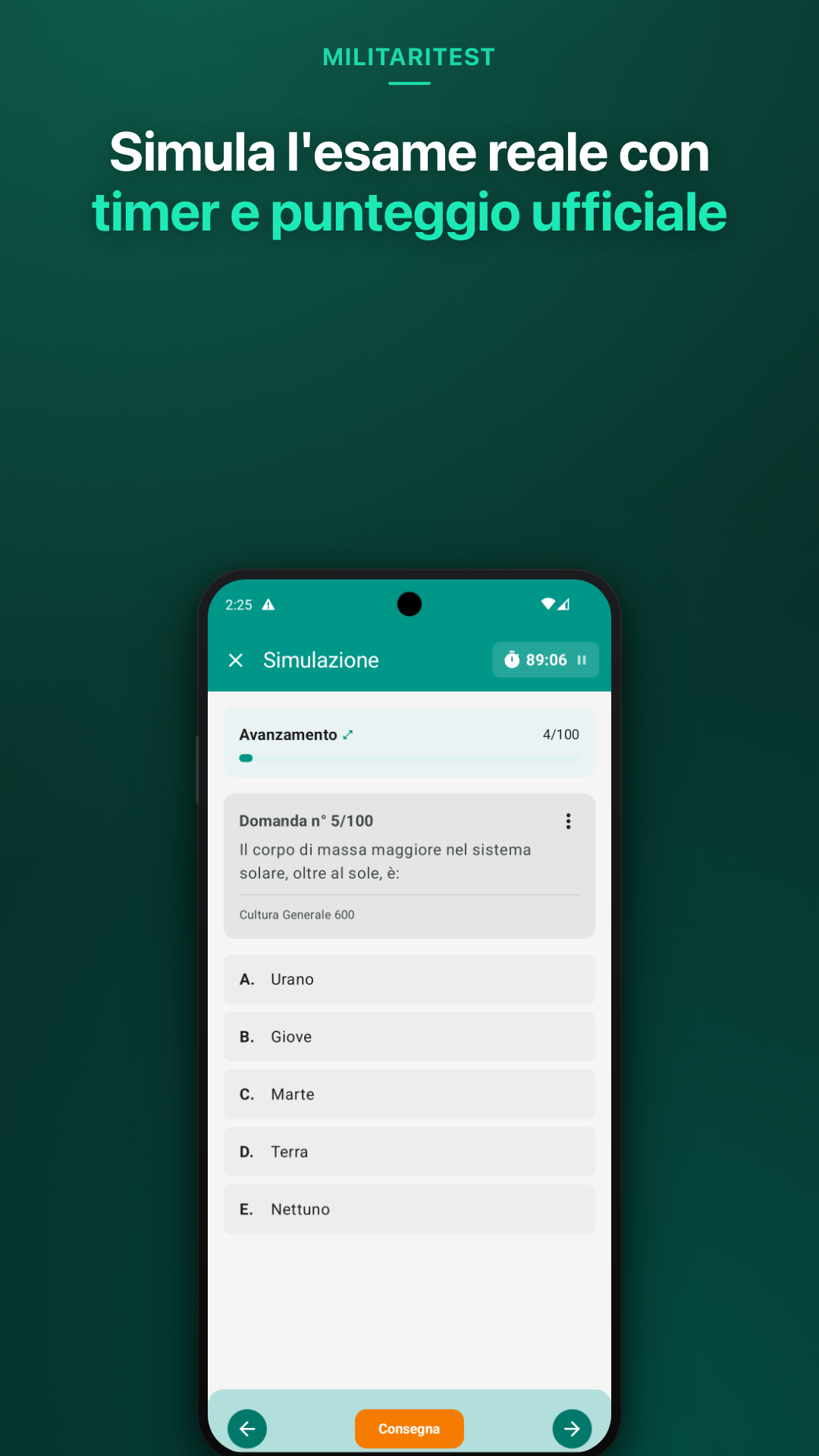 MilitariTest - Simulatore quiz screenshot 3