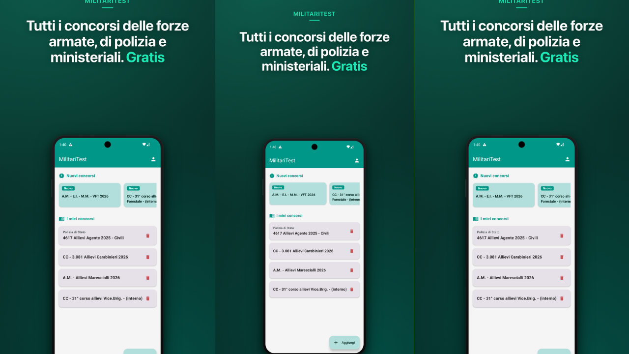 MilitariTest - Simulatore quiz screenshot 1