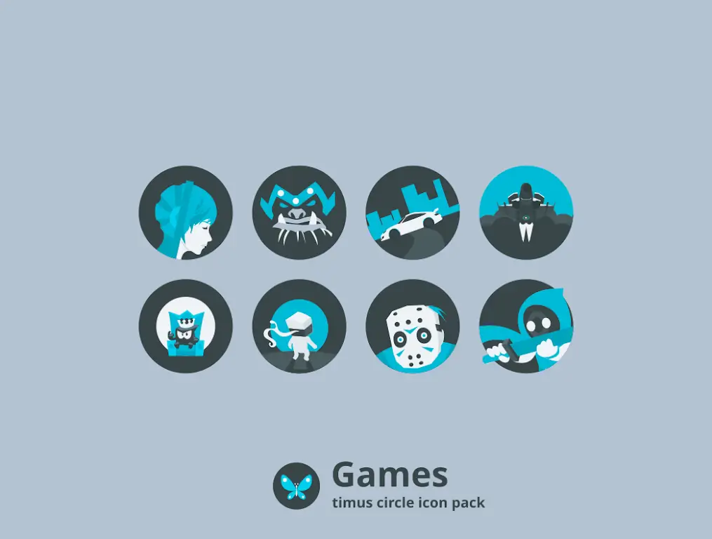 Timus Spin: Dark Icon Pack screenshot 2