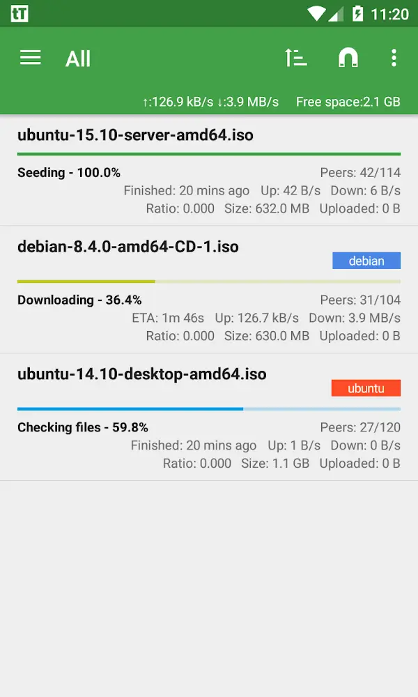 tTorrent Lite screenshot 2