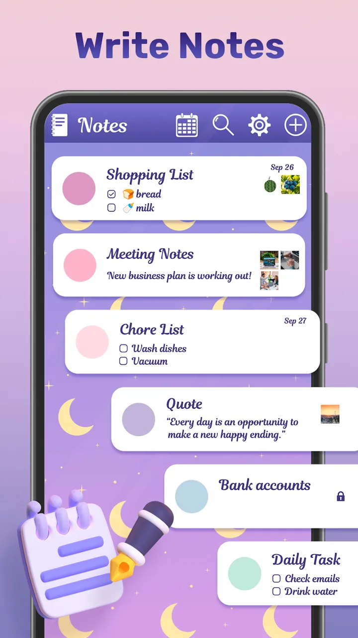 My Color Note screenshot 2