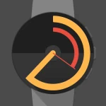 Watch Face - Pujie Black (Wear OS & Samsung Watch)