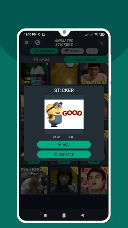 1001 Animated Stickers for WA screenshot 2