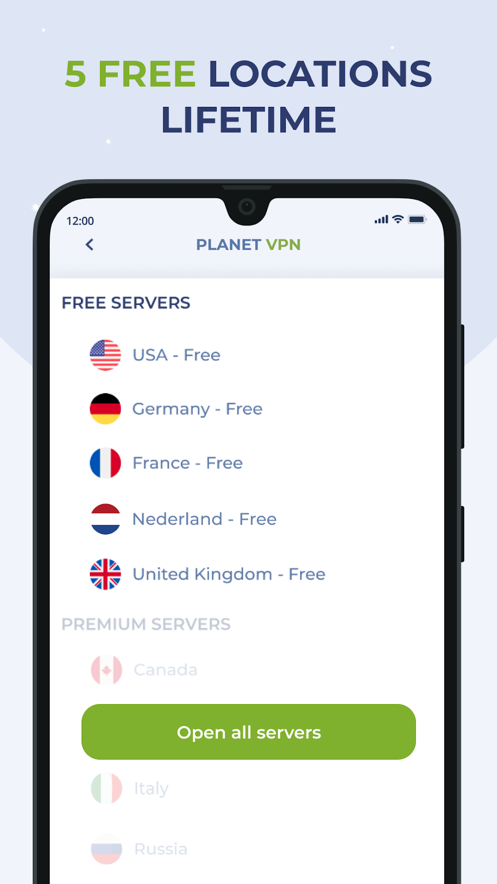 Free VPN Proxy by Planet VPN Screenshot 2