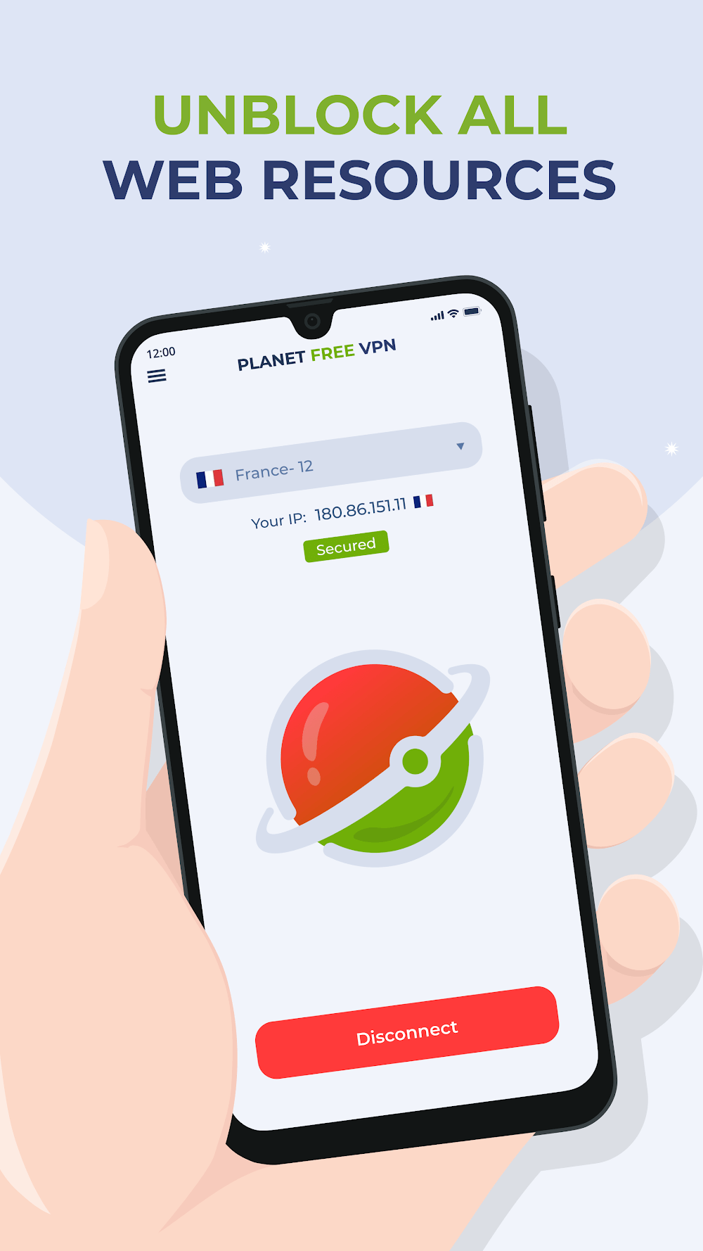 Free VPN Proxy by Planet VPN in-app screen 5