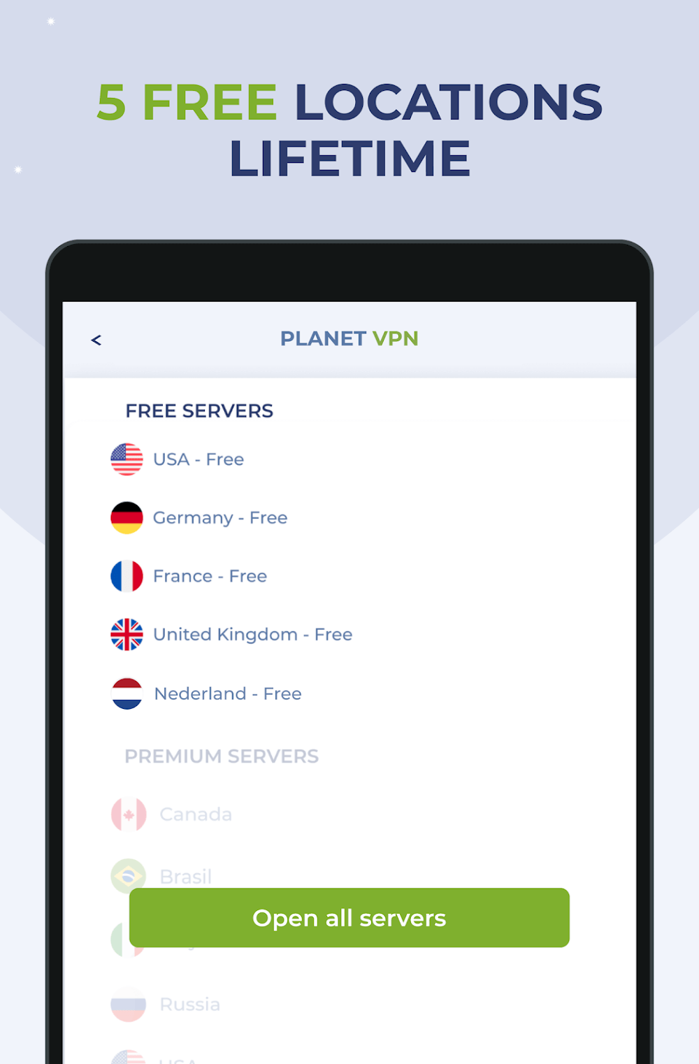 Free VPN Proxy by Planet VPN app showcase 7