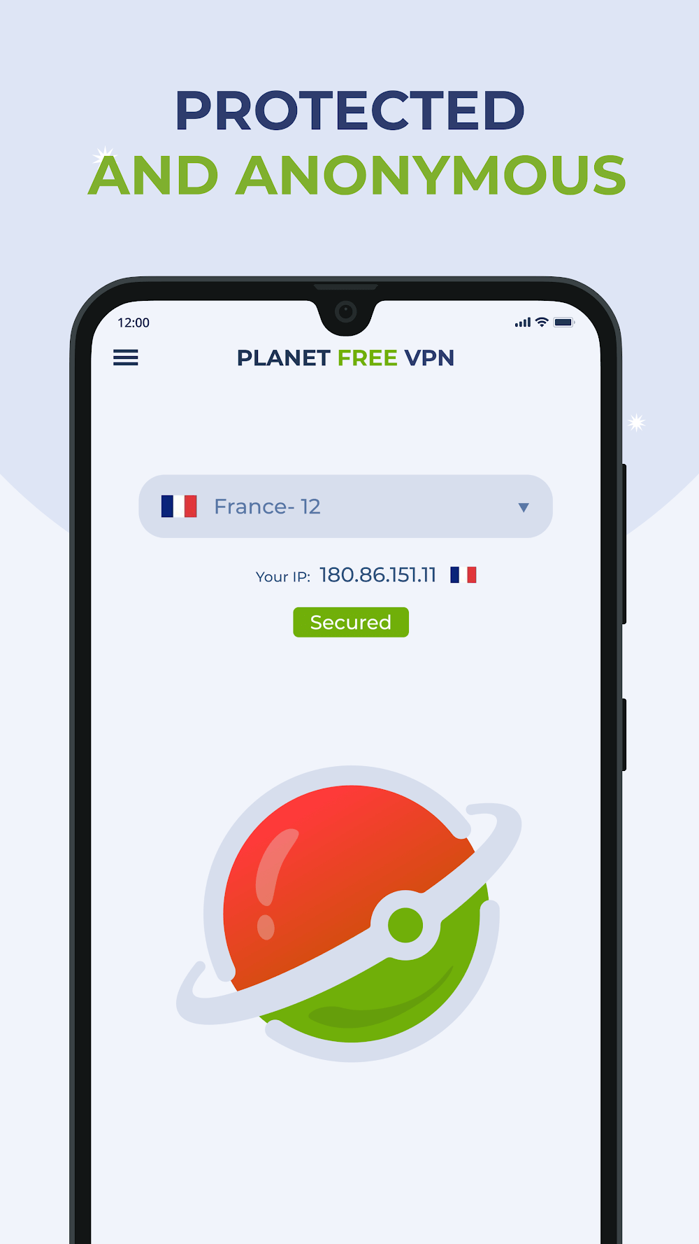 Free VPN Proxy by Planet VPN interface preview 4