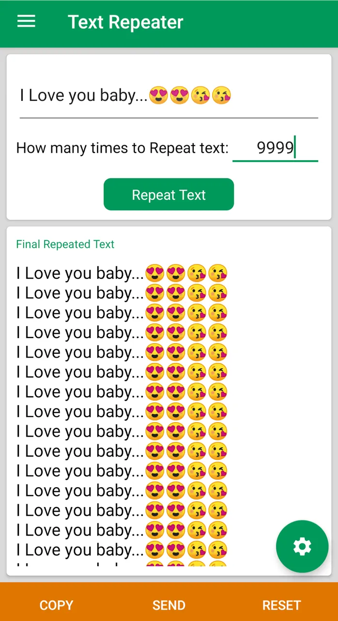 Text Repeater screenshot 2