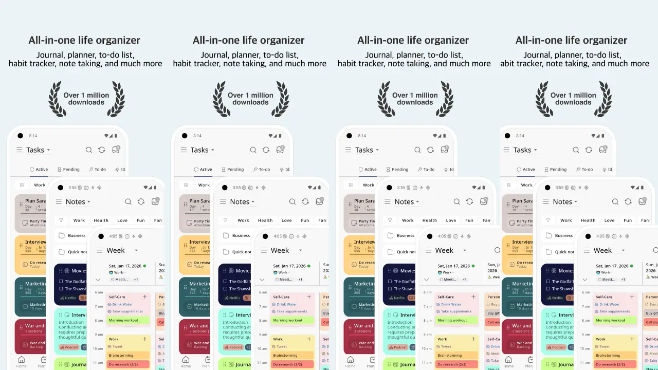 LiveIt Journal, Planner, Notes screenshot 1
