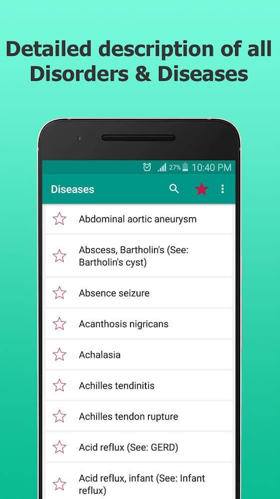 Diseases Dictionary screenshot 2