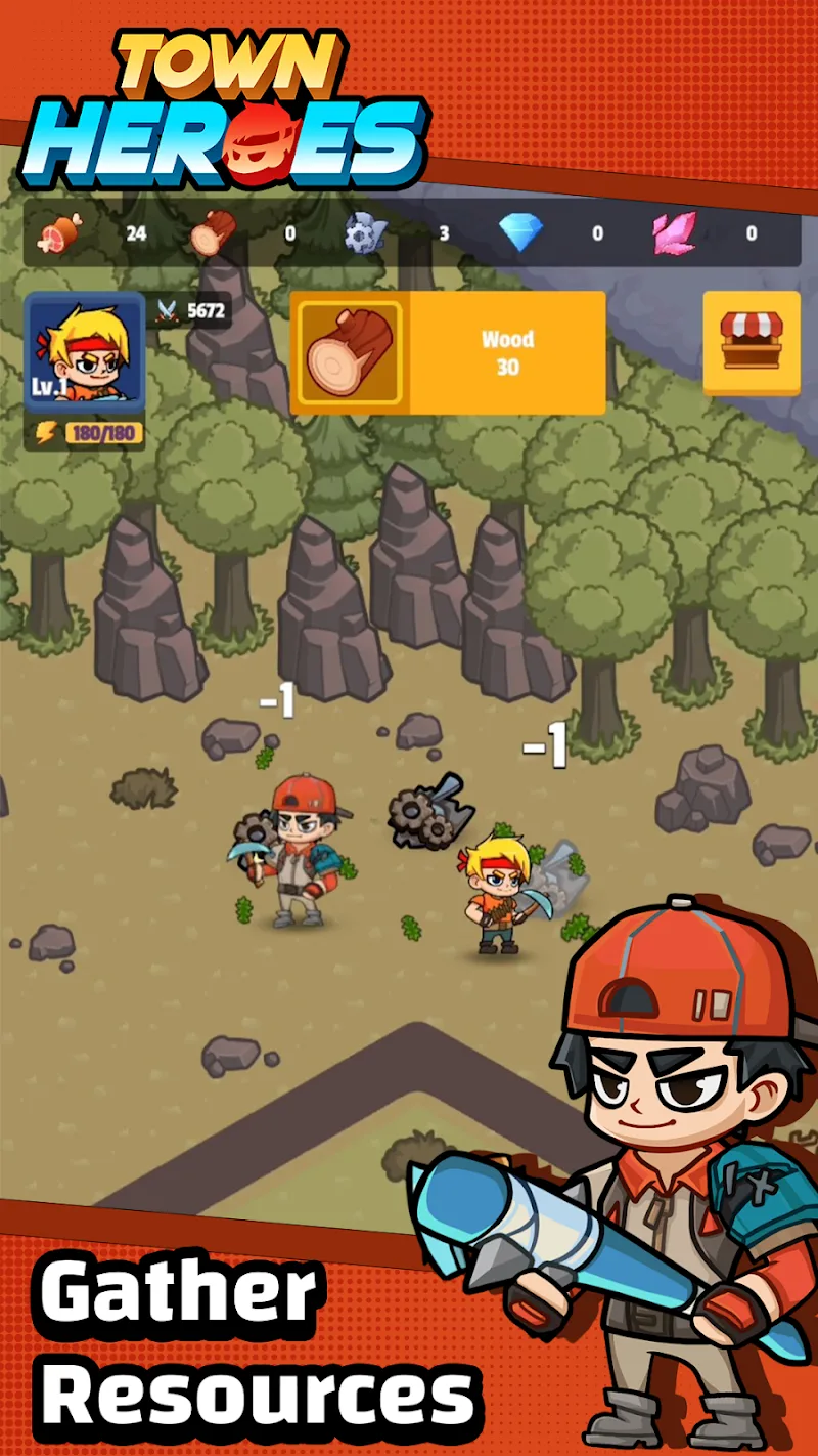 Town Heroes: Auto Action RPG screenshot 3