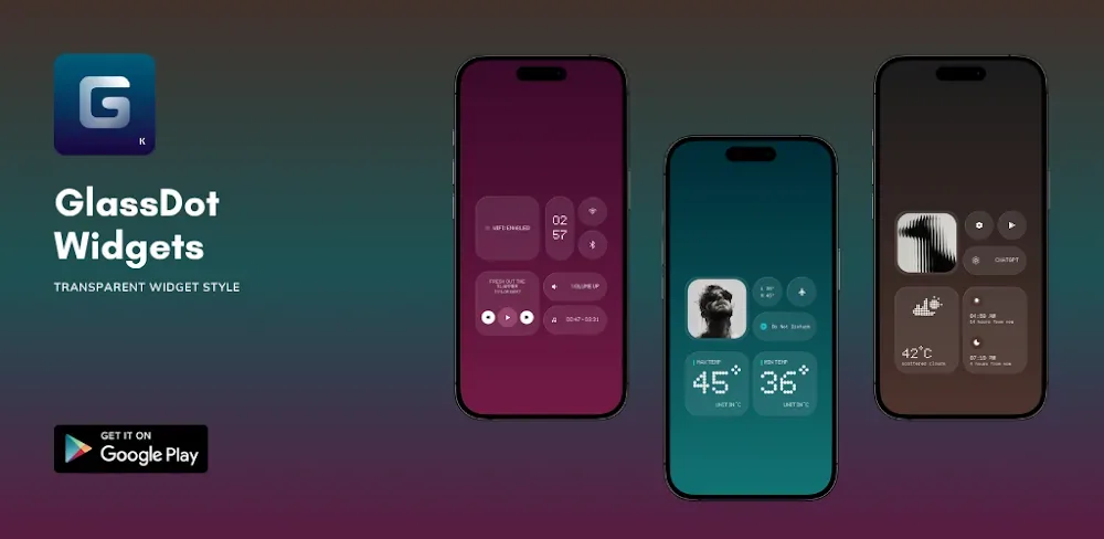 GlassDot Widgets For KWGT screenshot 1