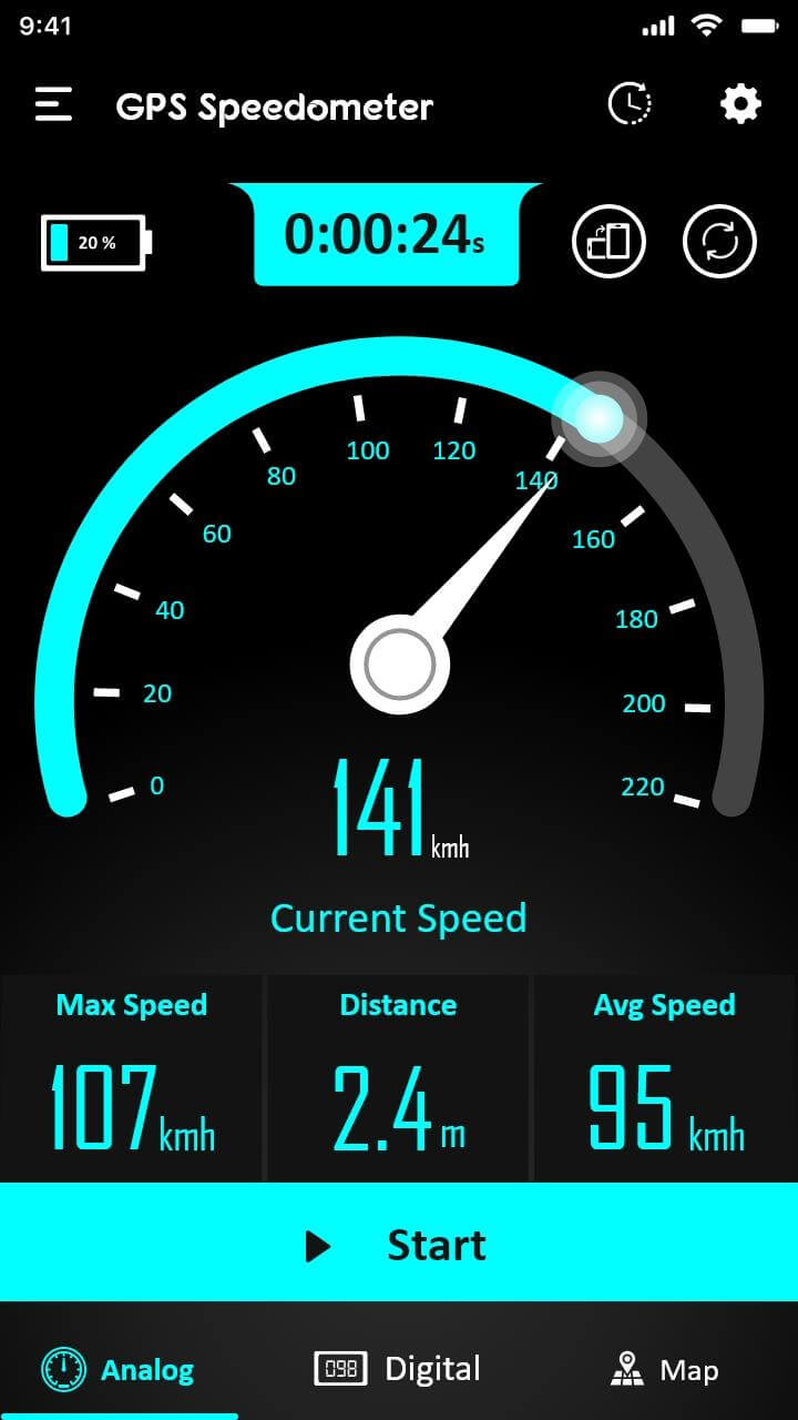GPS Speedometer - Odometer screenshot 2
