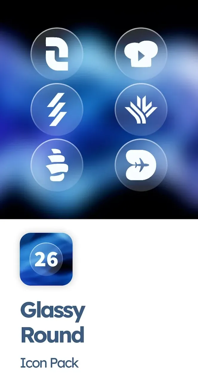 Glassy Round OS Icon Pack screenshot 2