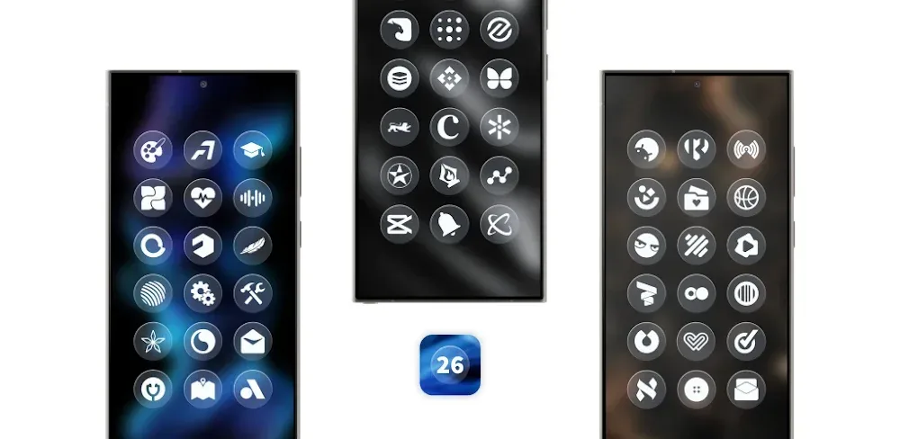 Glassy Round OS Icon Pack screenshot 1