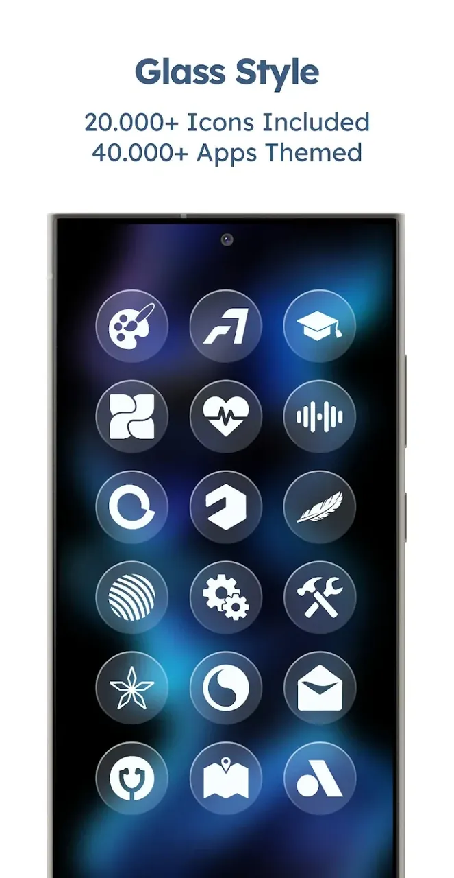Glassy Round OS Icon Pack screenshot 3