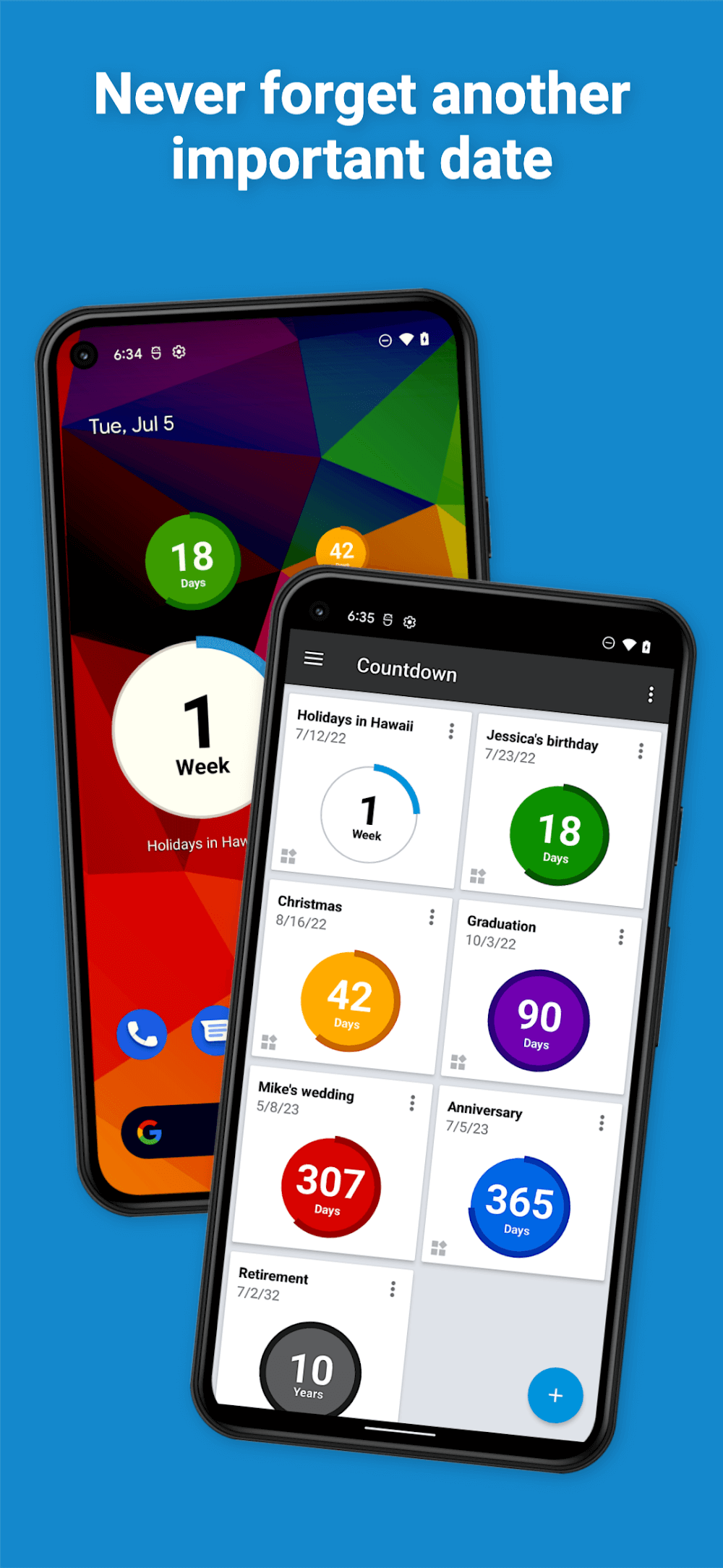 Countdown Widget screenshot 2