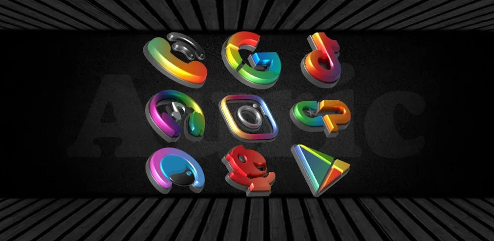 Auric Dark 3D Icon Pack screenshot 1