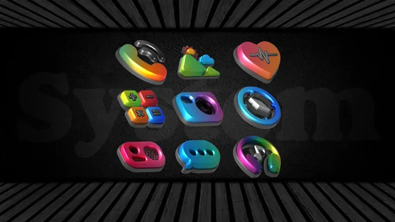 Auric Dark 3D Icon Pack screenshot 2