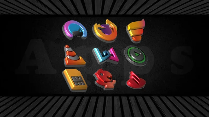 Auric Dark 3D Icon Pack screenshot 5