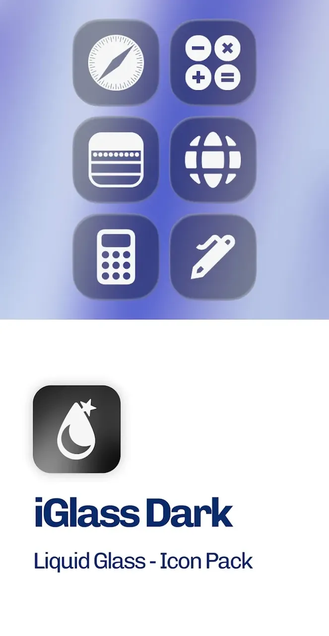 iGlass Dark OS 26 Icon Pack screenshot 2