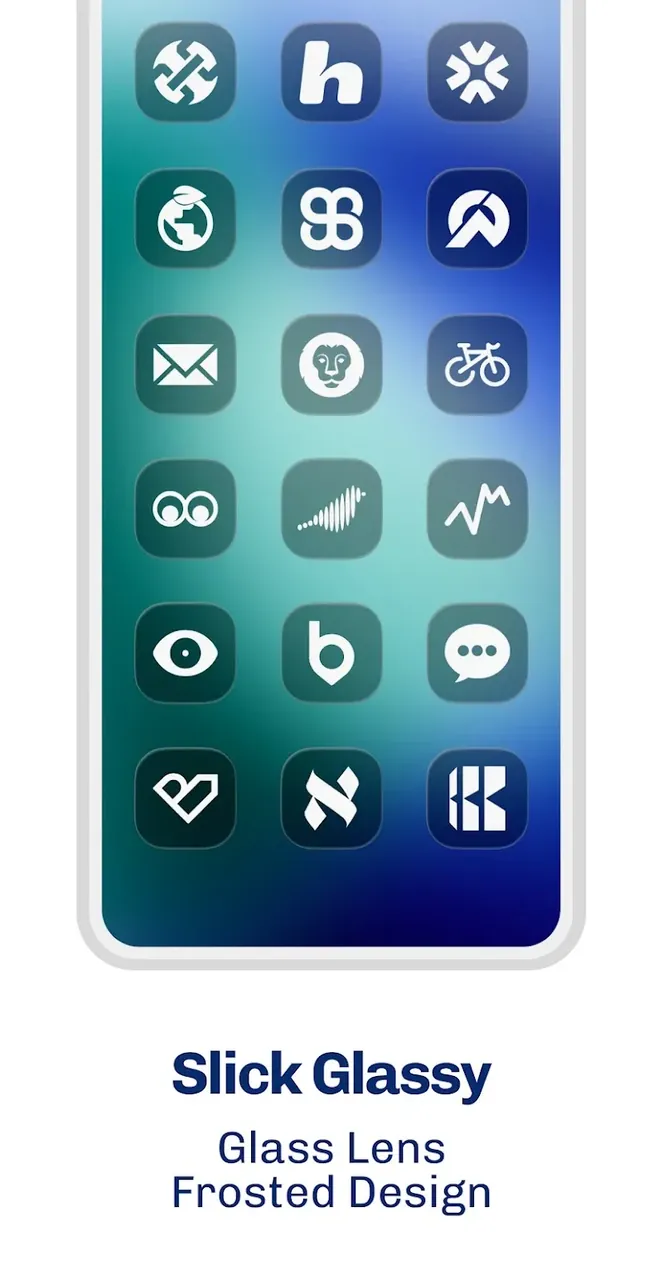 iGlass Dark OS 26 Icon Pack screenshot 4