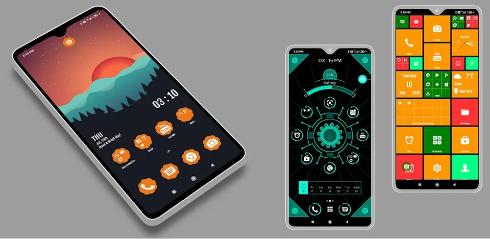 Compact Hitech Launcher screenshot 1