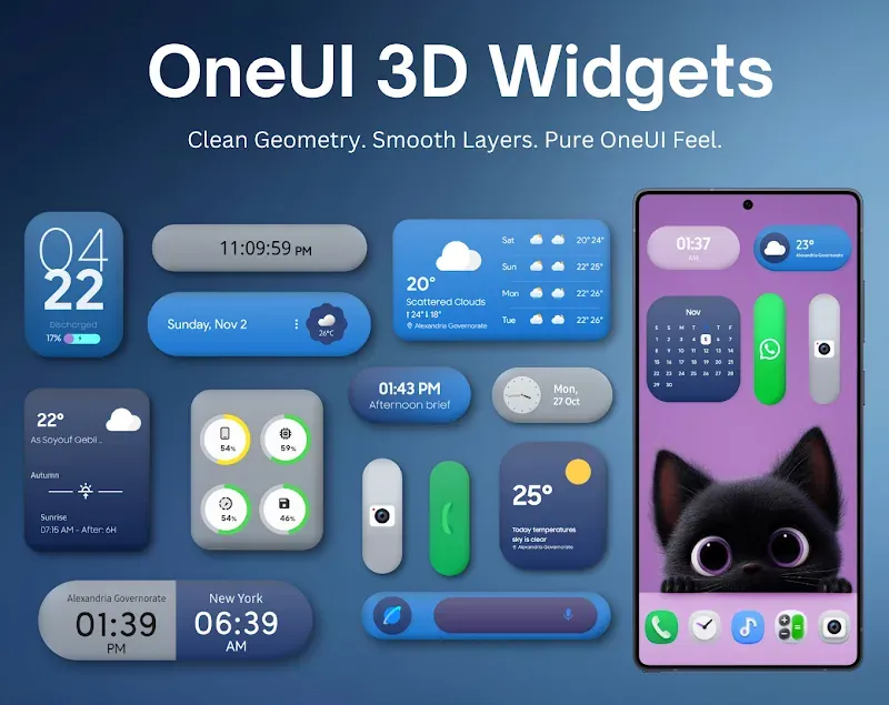 OneUI 3D Widgets screenshot 3