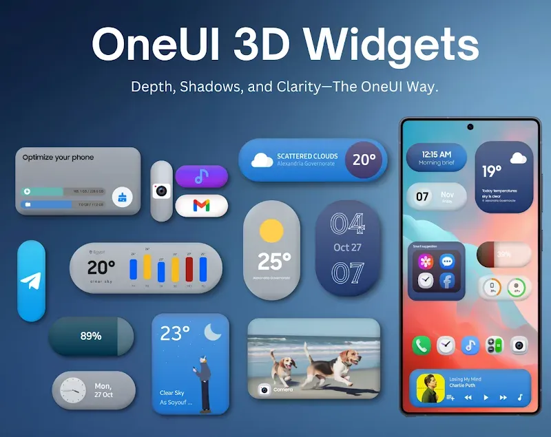 OneUI 3D Widgets screenshot 5