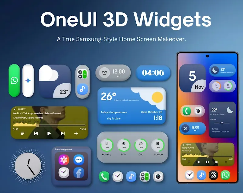 OneUI 3D Widgets screenshot 4