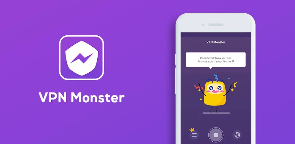 VPN Monster: Super VPN Browser screenshot 1