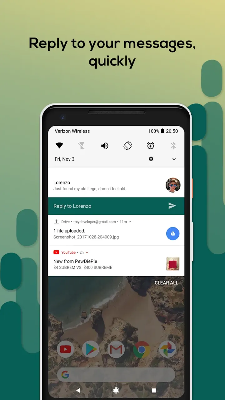 Material Notification Shade screenshot 3