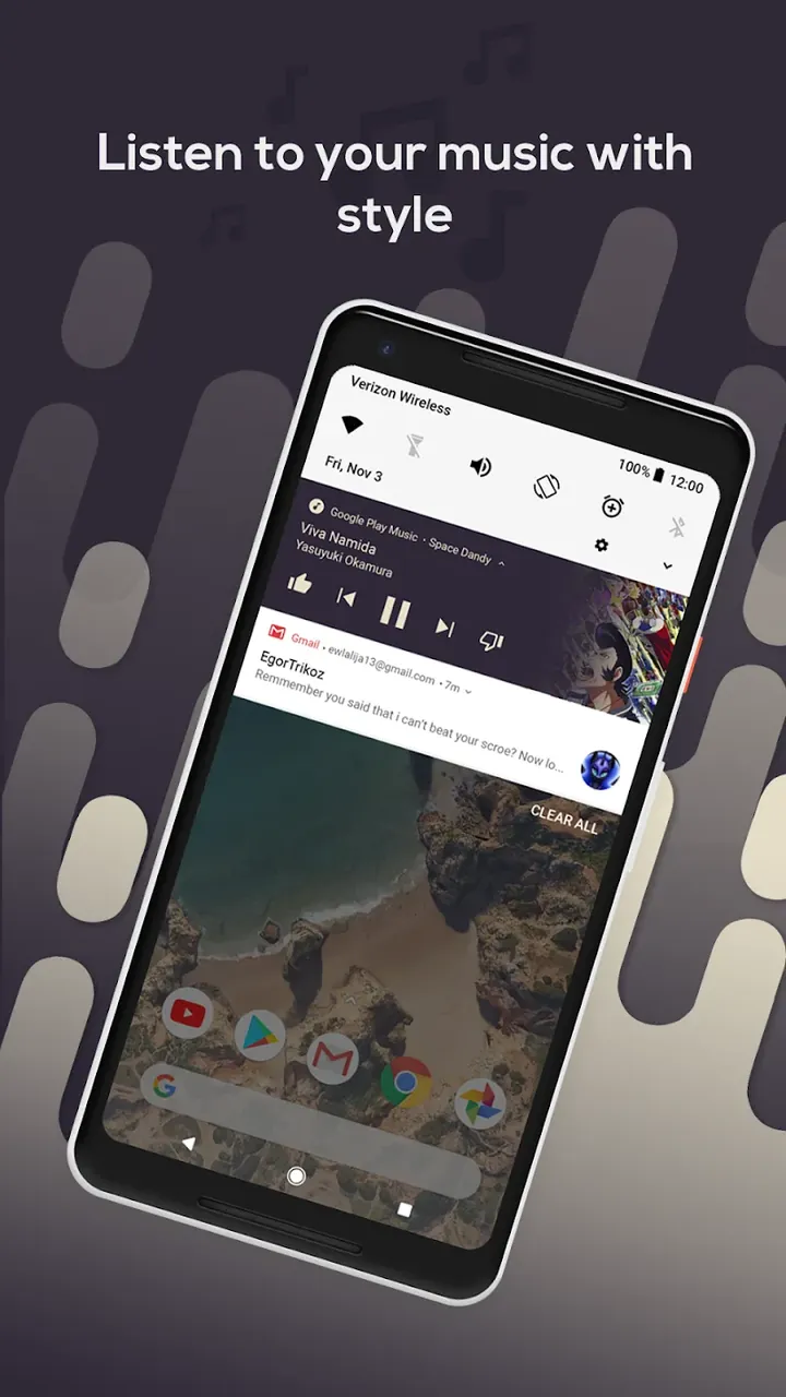 Material Notification Shade screenshot 2