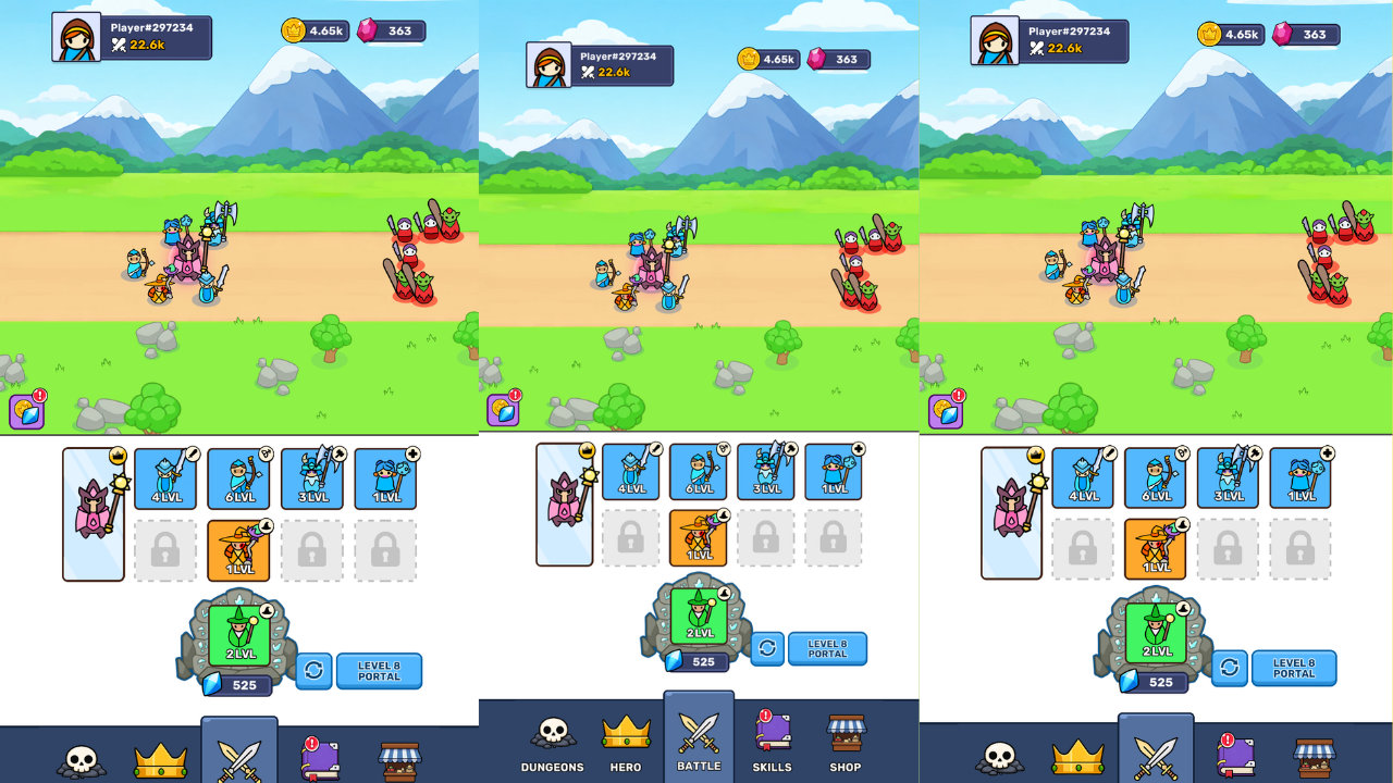 Portal of Heroes: Idle RPG screenshot 1