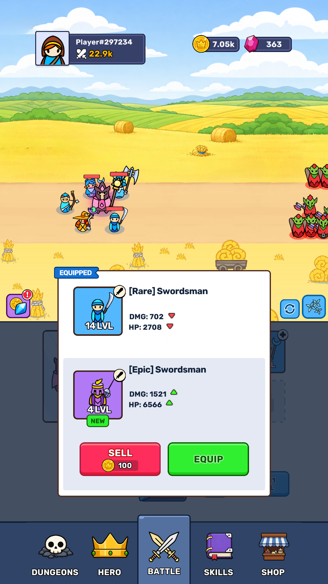 Portal of Heroes: Idle RPG screenshot 2