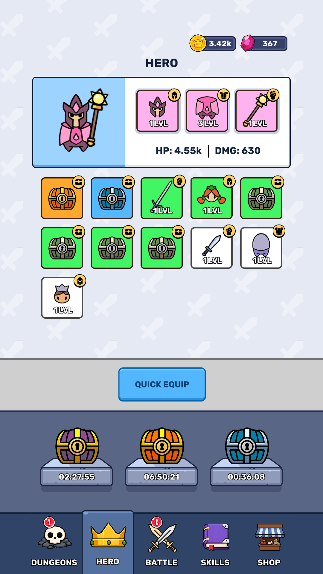 Portal of Heroes: Idle RPG screenshot 3