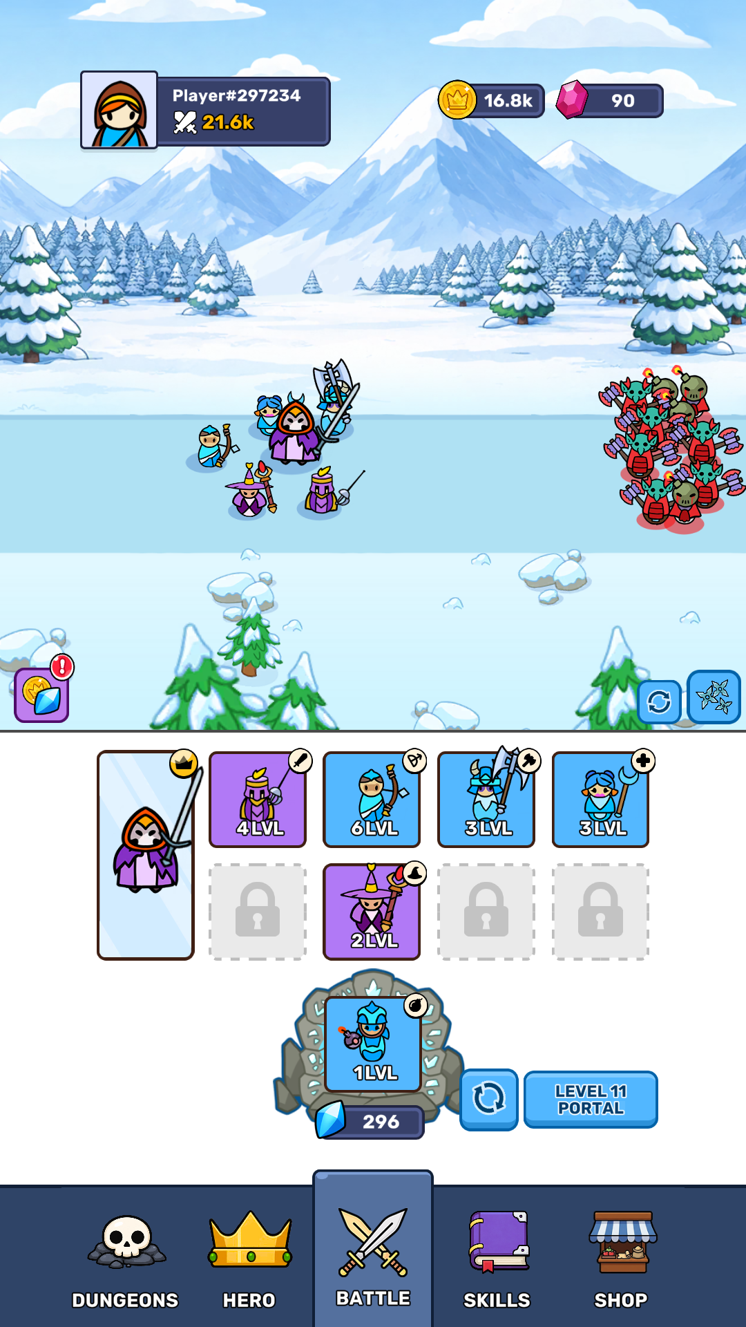Portal of Heroes: Idle RPG screenshot 4