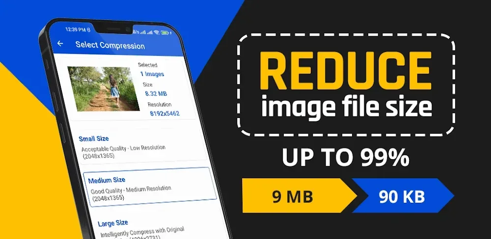 Reduce Photo Size - Downsize screenshot 1