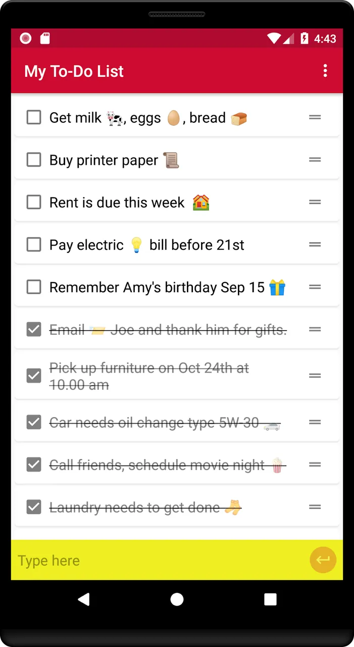 Simple To Do List screenshot 3