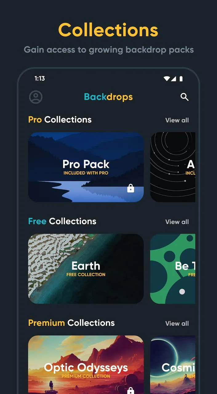Backdrops Wallpapers screenshot 3