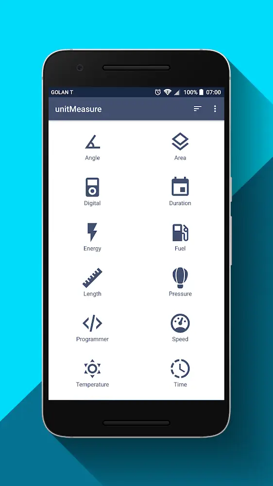 unitMeasure measurement categories view
