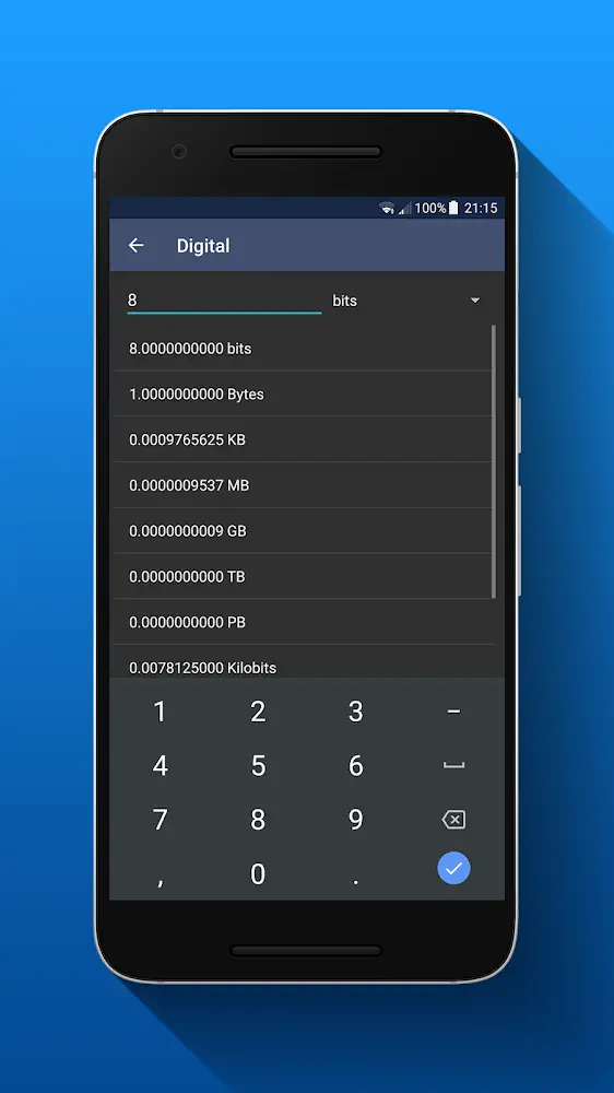unitMeasure panoramic data display