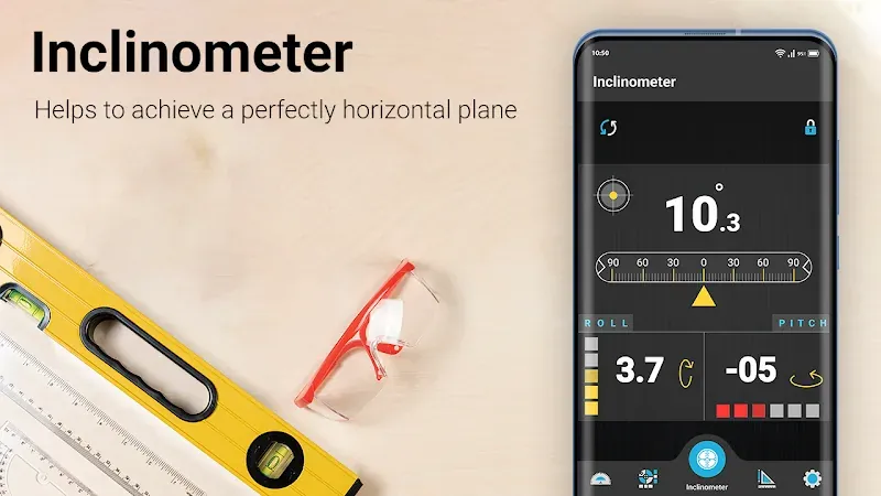 Inclinometer & Bubble Level screenshot 2