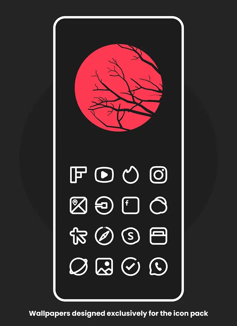 Plume Line - Icon Pack screenshot 2