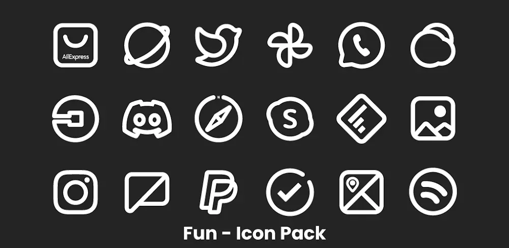 Plume Line - Icon Pack screenshot 1