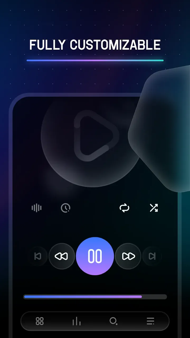 Melodi - Poweramp Skin screenshot 3
